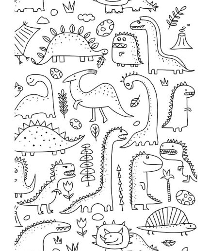 Libro colorear infantil DINOSAURIOS