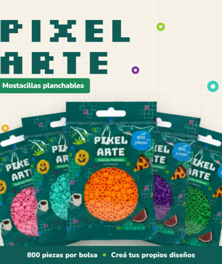 Pixel Arte - Mostacillas Planchables 5mm - Las Lupes
