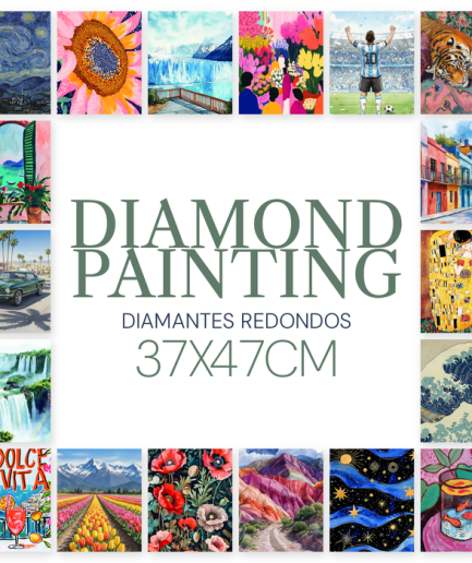 Diamond Painting 37x47cm Diamante Redondo - Las Lupes