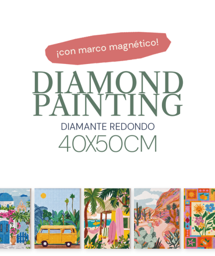 Diamond Painting CON MARCO MAGNETICO 40X50CM - Las Lupes