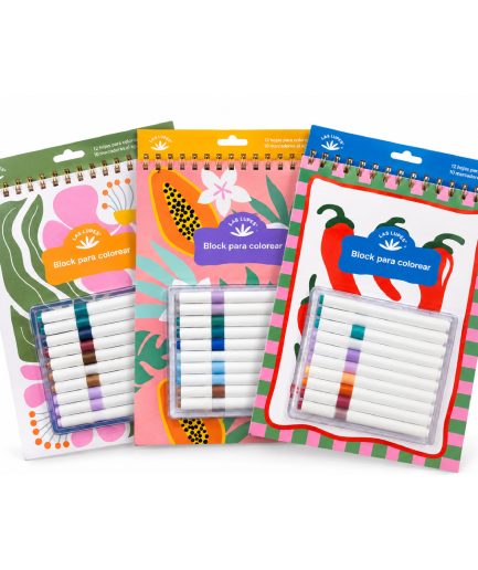 Blocks para colorear con marcadores - Las Lupes